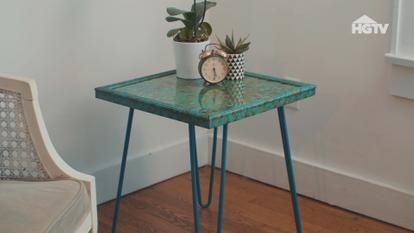 261150 - How to Make a Faux Oxidized Penny Table - HGTV