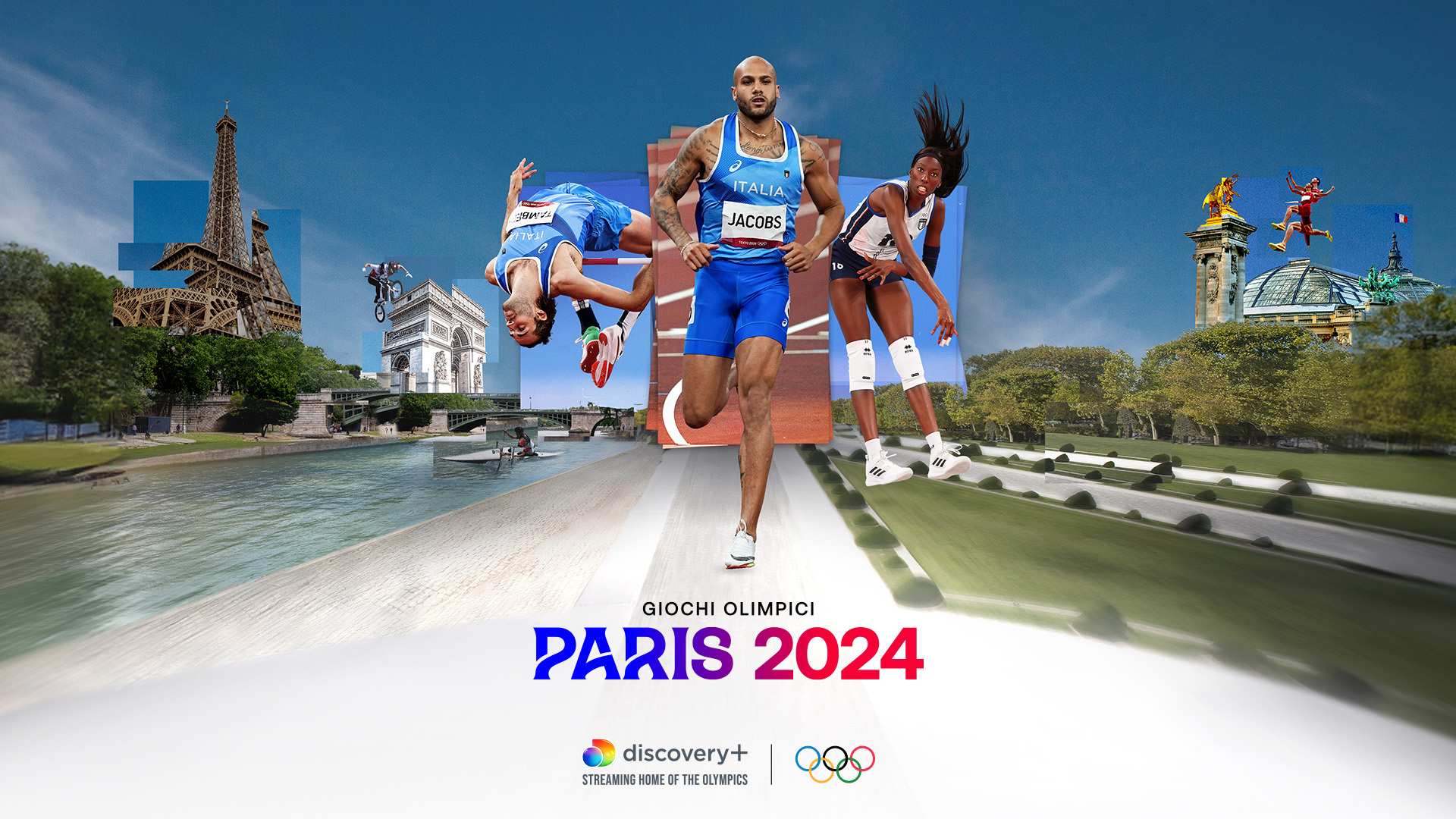 WARNER BROS. DISCOVERY E EUROSPORT PRESENTANO I GIOCHI OLIMPICI PARIGI 2024  OGNI MOMENTO È SOLO SU DISCOVERY+