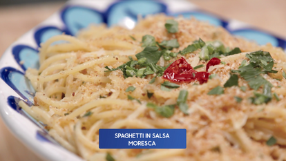 Spaghetti in salsa moresca