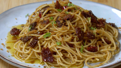 Spaghetti aglio, olio e peperoncino ricchi